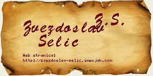 Zvezdoslav Selić vizit kartica